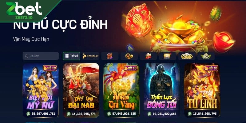 Top ưu điểm vượt trội của nổ hũ ZBET 